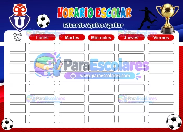 U de Chile Horario Escolar